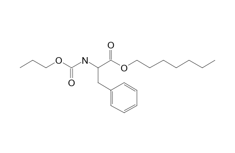 L-Phenylalanine, N-propoxycarbonyl-, heptyl ester