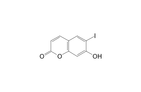 6-iodanyl-7-oxidanyl-chromen-2-one