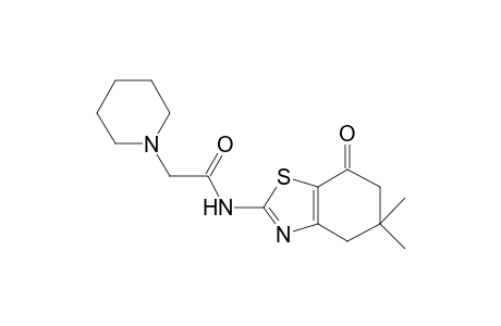 N-(5,5-Dimethyl-7-oxo-4,5,6,7-tetrahydro-benzothiazol-2-yl)-2-piperidin-1-yl-acetamide