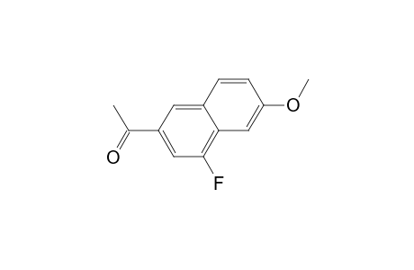 1-(4-fluoranyl-6-methoxy-naphthalen-2-yl)ethanone