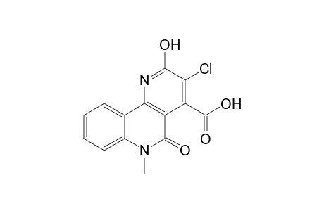 (3-Chloro-2-hydroxy-6-methyl-5-oxo-5,6-dihydrobenzo[h][1,6]-naphthyridin-4-yl)carboxylic acid