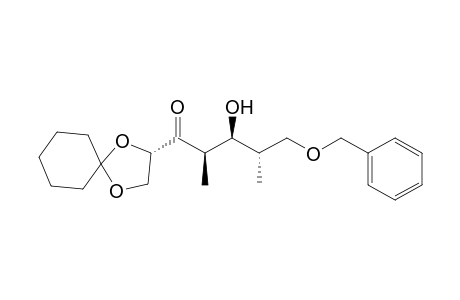 (2R,3S,4S)-1-[(3S)-1,4-dioxaspiro[4.5]decan-3-yl]-2,4-dimethyl-3-oxidanyl-5-phenylmethoxy-pentan-1-one