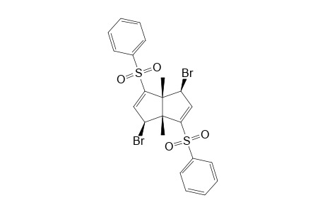 4,8-DIBROMO-1,5-DIMETHYL-2,6-BIS-(PHENYLSULFONYL)-BICYCLO-[3.3.0]-OCTA-2,6-DIENE