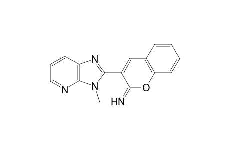 3-Methyl-3H-2-(2'-iminocoumarinyl)imidazo[4,5-b]pyridine