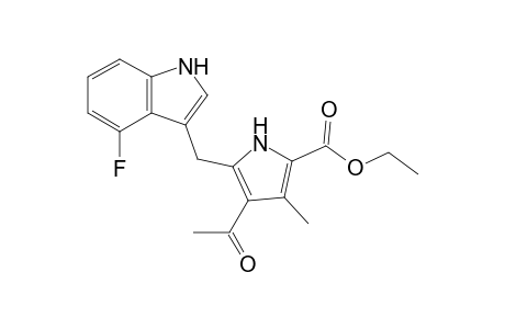 4-Acetyl-5-[(4-fluoro-1H-indol-3-yl)methyl]-3-methyl-1H-pyrrole-2-carboxylic acid ethyl ester