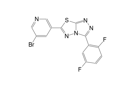 [1,2,4]triazolo[3,4-b][1,3,4]thiadiazole, 6-(5-bromo-3-pyridinyl)-3-(2,5-difluorophenyl)-