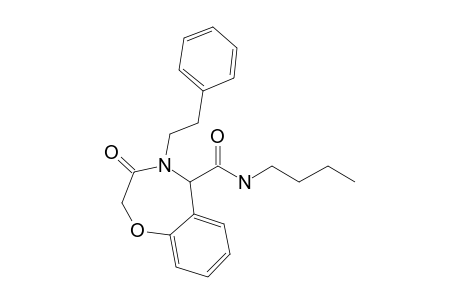 N-Butyl-3-oxo-4-phenethyl-2,3,4,5-tetrahydrobenzo[F][1,4]oxazepine-5-carboxamide