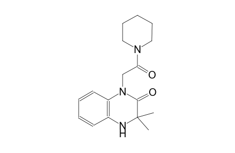 3,3-dimethyl-1-[2-oxo-2-(1-piperidinyl)ethyl]-3,4-dihydro-2(1H)-quinoxalinone