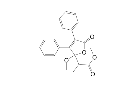 2-Furanacetic acid, 2,5-dihydro-2-methoxy-.alpha.-methyl-5-oxo-3,4-diphenyl-, methyl ester