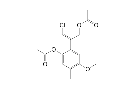 Z-3-CHLORO-2-ACETOXY-(2-HYDROXY-4-METHYL-5-METHOXYPHENYL)-PROP-2-EN-1-YL-ACETATE