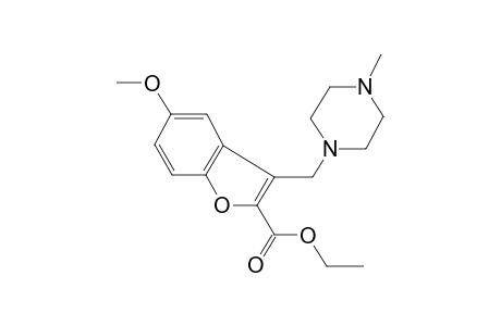 Ethyl 5-methoxy-3-[(4-methyl-1-piperazinyl)methyl]-1-benzofuran-2-carboxylate