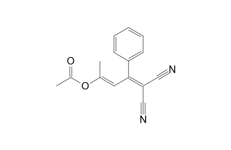 (E)-4,4-Dicyano-1-methyl-3-phenylbuta-1,3-dienyl acetate