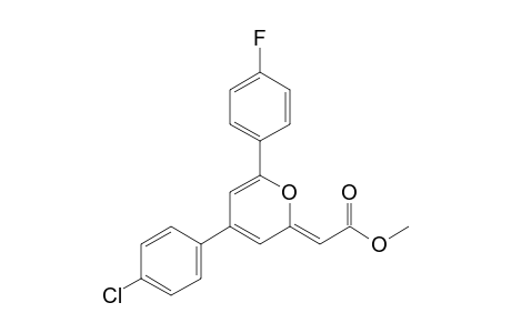 Methyl [4-(4-chlorophenyl)-6-(4-fluorophenyl)pyran-2-ylidene]acetate