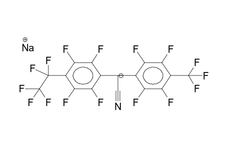 SODIUM (4-PENTAFLUOROETHYLTETRAFLUOROPHENYL)(4'-TRIFLUOROMETHYLTETRAFLUOROPHENYL)CYANOMETHANATE