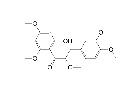 2-Methoxy-1-(2,4-dimethoxy-6-hydroxyphenyl)-3-(3,4-dimethoxyphenyl)propanone