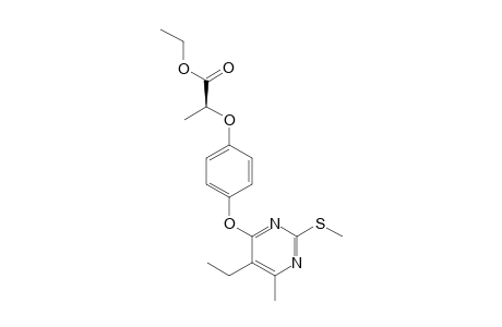 Ethyl (R)-2-(4-(5-ethyl-6-methyl-2-methylthiopyrimidin-4-yloxy)phenoxy)propanoate