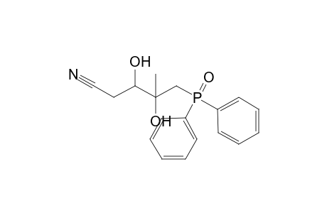 (3SR,4RS)-5-Diphenylphosphinoyl-3,4-dihydroxy-4-methylpentanenitrile
