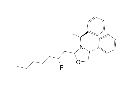 4(R)-Phenyl-3(S)-1(1-phenylethyl)-2(R)-fluoroheptyl-1,3-oxazolidine