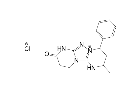 2-Methyl-8-oxo-4-phenyl-1,2,3,4,7,8,9,10-octahydro[1,2,4]triazolo[1,5-a:4,3-a']dipyrimidin-5-ium chloride