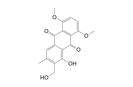 9,10-Anthracenedione, 1-hydroxy-2-(hydroxymethyl)-5,8-dimethoxy-3-methyl-