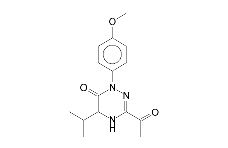 3-Acetyl-5-isopropyl-1-(4-methoxyphenyl)-4,5-dihydro-1H-[1,2,4]triazin-6-one