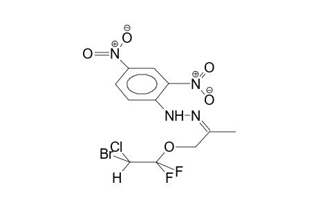 1-(2-BROMO-1,1-DIFLUORO-2-CHLOROETHOXY)-2-PROPANONE, 2,4-DINITROPHENYLHYDRAZONE