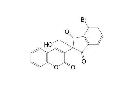 3-[4-bromo-1,3-dioxo-2-(hydroxymethyl)-2-indanyl]coumarin