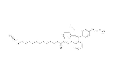 1-[4-(2-CHLOROETHOXY)-PHENYL]-1-[2-(12-AZIDODODECANOYL)-OXYETHYL)-PHENYL]-2-PHENYLBUT-1-ENE;Z-ISOMER