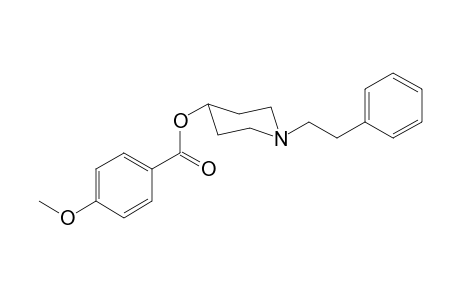1-(2-Phenylethyl)piperidin-4-yl-4-methoxy benzoate
