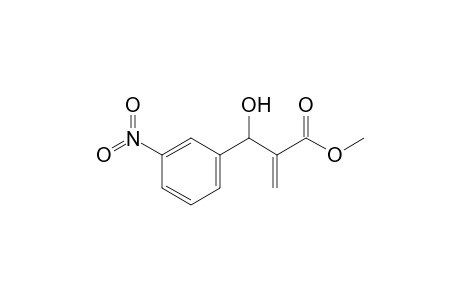 Methyl 3-(hydroxy)-3-(m-nitrophenyl)-2-methylenepropanoate
