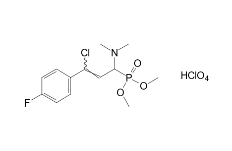[gamma-chloro-a-(dimethylamino)-p-fluorocinnamyl]phosphonic acid, dimethyl ester, monohydroperchlorate