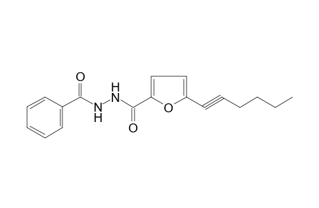 Furane-2-carbohydrazide, 5-(1-hexynyl)-N-benzoyl-