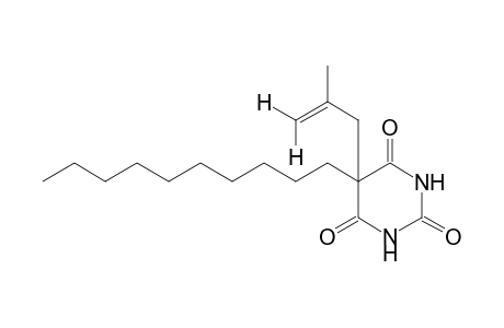 5-decyl-5-(2-methylallyl)barbituric acid
