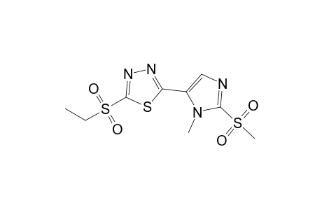 2-(1-Methyl-2-methylsulfonyl-1H-imidazol-5-yl)-5-ethylsulfonyl-1,3,4-thiadiazole