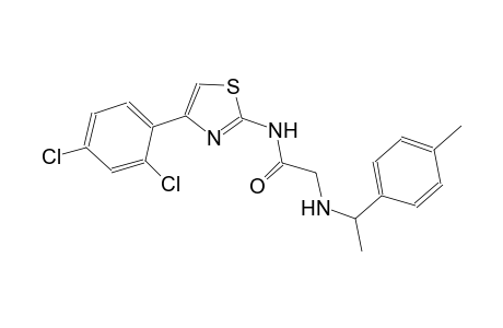 N-[4-(2,4-dichlorophenyl)-1,3-thiazol-2-yl]-2-{[1-(4-methylphenyl)ethyl]amino}acetamide