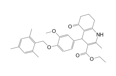 ethyl 4-[4-(mesitylmethoxy)-3-methoxyphenyl]-2-methyl-5-oxo-1,4,5,6,7,8-hexahydro-3-quinolinecarboxylate