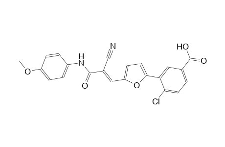4-chloro-3-{5-[(1E)-2-cyano-3-(4-methoxyanilino)-3-oxo-1-propenyl]-2-furyl}benzoic acid