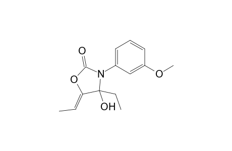 4-Ethyl-5-ethylidene-4-hydroxy-3-(3'-methoxyphenyl)-1,3-oxazolidin-2-one