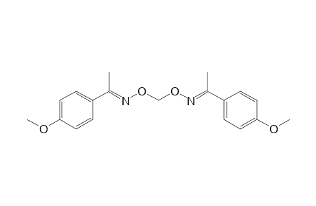 Ethanone, 1-(4-methoxyphenyl)-, O-[[[[1-(4-methoxyphenyl)ethylidene]amino]oxy]methyl]oxime