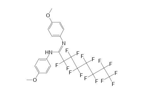 2,2,3,3,4,4,5,5,6,6,7,7,8,8,8-pentadecafluoro-N,N'-bis(4-methoxyphenyl)caprylamidine