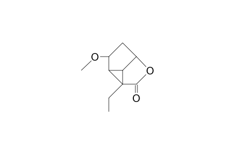 4-Ethyl-7-methoxy-2-oxa-tricyclo(3.3.0.0/4,6/)octan-3-one