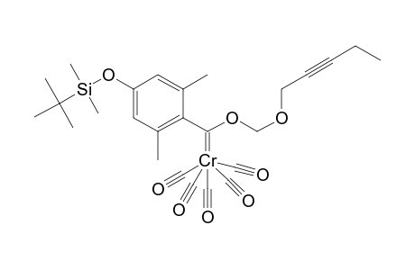 {[4-(tert-Butyldimethylsiloxy)-2,6-dimethylphenyl](pent-2-ynyloxy)methoxy]methylene}pentacarbonylchromium(0)