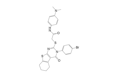 2-{[3-(4-bromophenyl)-4-oxo-3,4,5,6,7,8-hexahydro[1]benzothieno[2,3-d]pyrimidin-2-yl]sulfanyl}-N-[4-(dimethylamino)phenyl]acetamide