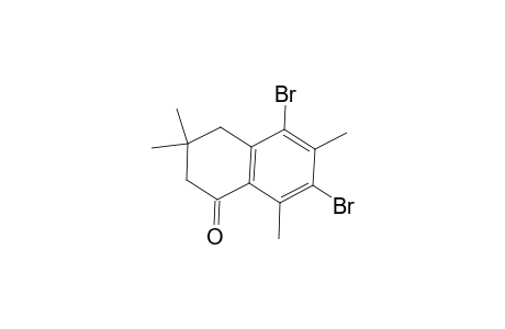 Naphthalen-1(2H)-one, 3,4-dihydro-5,7-dibromo-3,3,6,8-tetramethyl-