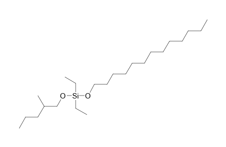 Silane, diethyl(2-methylpentyloxy)tridecyloxy-