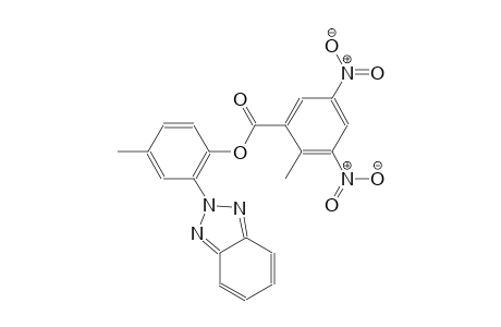 benzoic acid, 2-methyl-3,5-dinitro-, 2-(2H-1,2,3-benzotriazol-2-yl)-4-methylphenyl ester