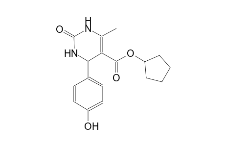 5-pyrimidinecarboxylic acid, 1,2,3,4-tetrahydro-4-(4-hydroxyphenyl)-6-methyl-2-oxo-, cyclopentyl ester