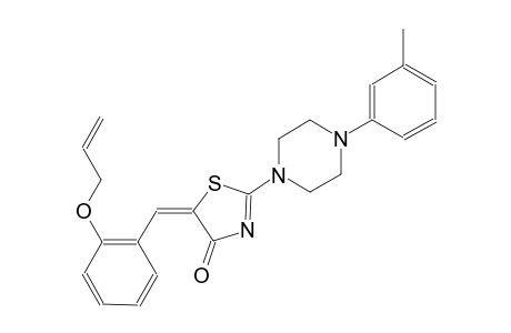 (5E)-5-[2-(allyloxy)benzylidene]-2-[4-(3-methylphenyl)-1-piperazinyl]-1,3-thiazol-4(5H)-one