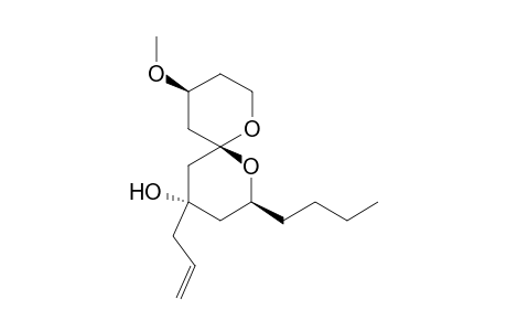 (2S,4S,6R,10S)-4-Allyl-2-butyl-10-methoxy-1,7-dioxaspiro[5.5]undecan-4-ol