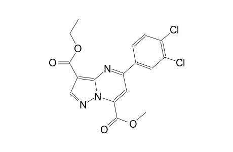 pyrazolo[1,5-a]pyrimidine-3,7-dicarboxylic acid, 5-(3,4-dichlorophenyl)-, 3-ethyl 7-methyl ester